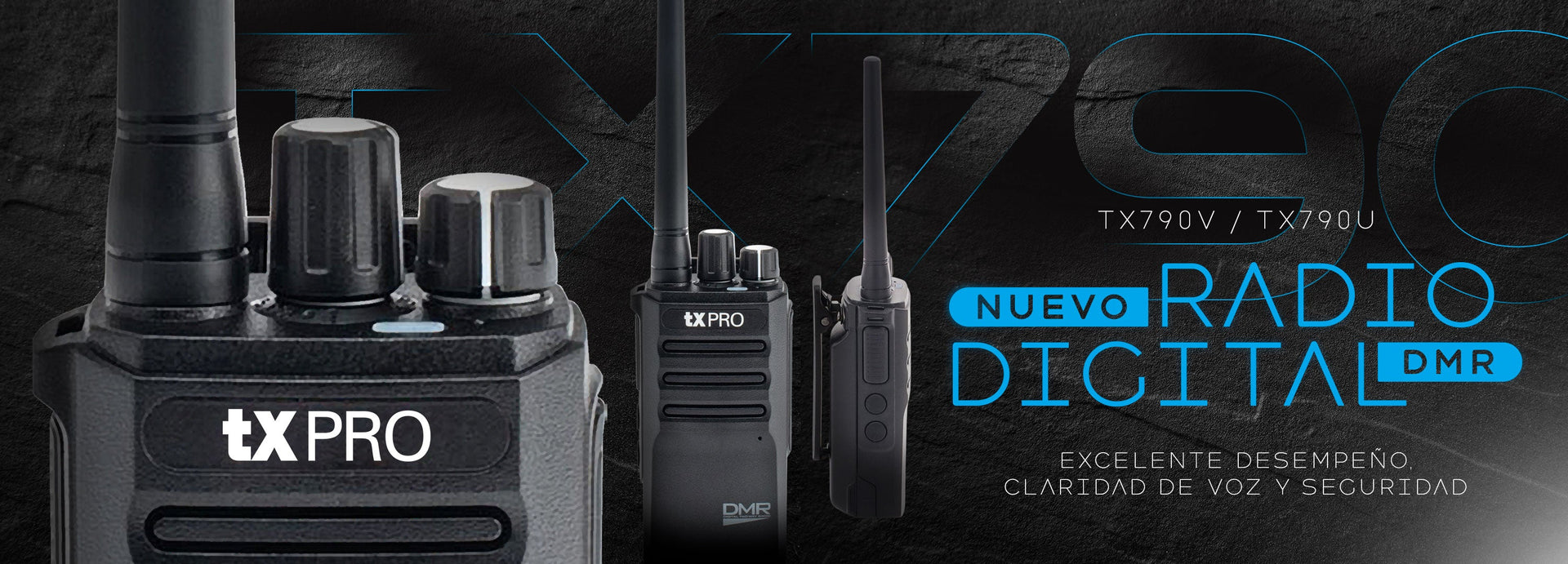 Características del radio TX790