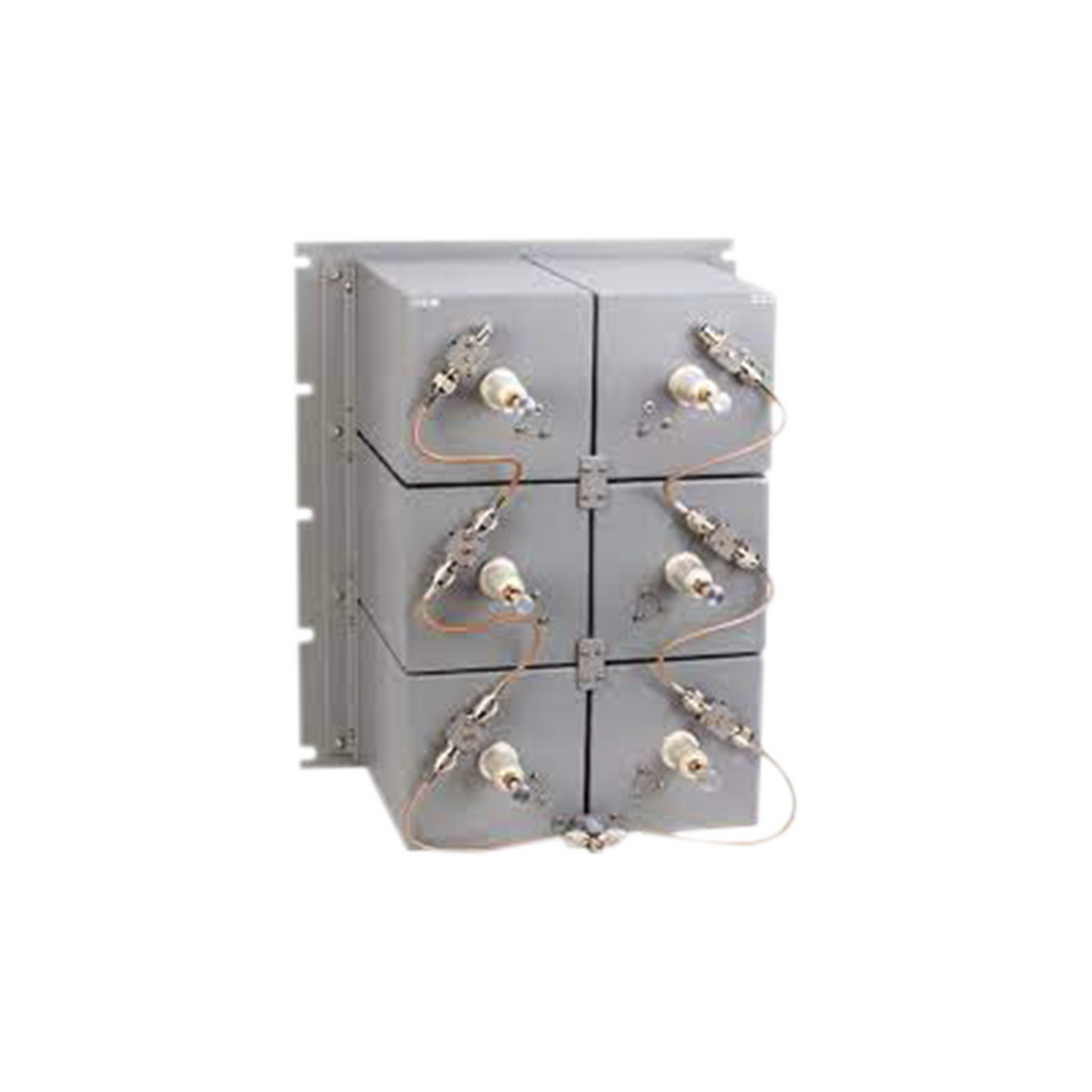 65676/SNC Duplexer UHF, 440-512 MHz, 6 Cavidades de 7 in por Lado, 750 MHz (Min.) Separación Tx-Rx, 200 Watt, N Hembras.