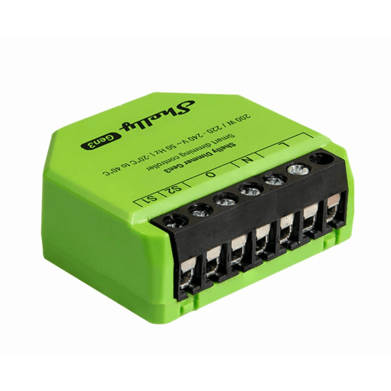 SHELLYDIMMERGEN3 Relevador DIMMMER WiFi 2.4 / 16A 110 - 240V  / Ideal para atenuar iluminación / Compatible con asistentes de voz