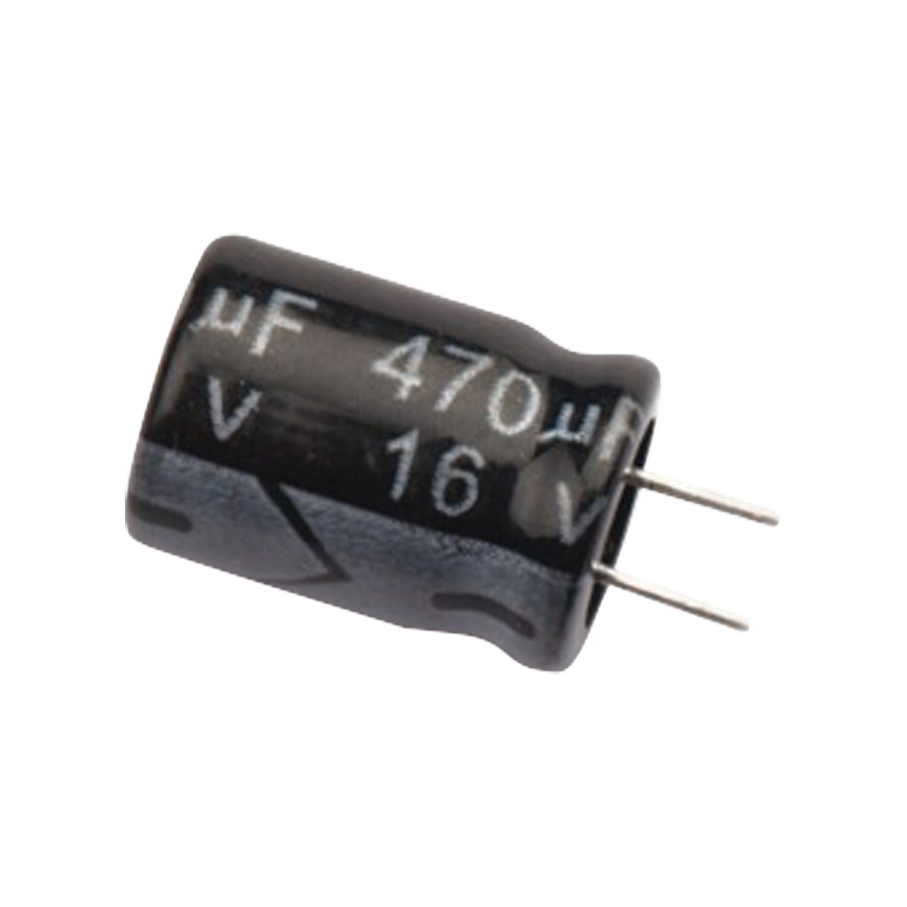 0470M0016V Capacitor Electrolítico de Aluminio, Radial de 470 µFd, 16 Vcc, 105 °C, 8.0 x 11 mm.
