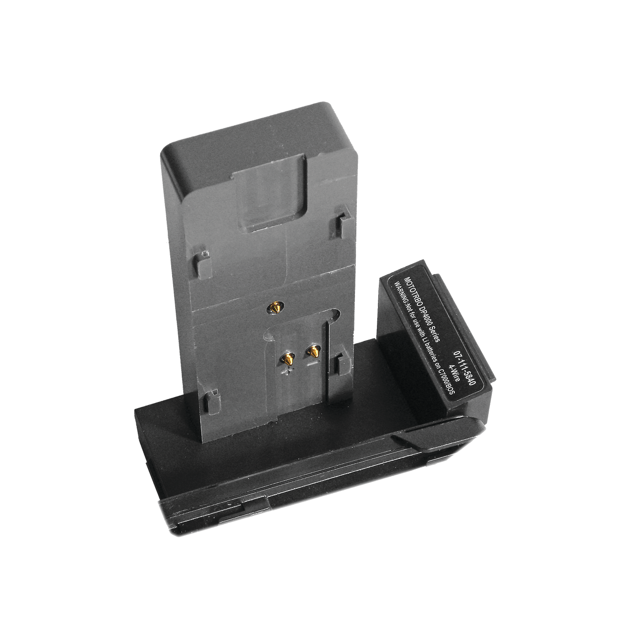 07-111-5840 Adaptador de batería para ANALIZADOR C7X00-C SERIES para batería PMNN4488AR/ 4409/ NNTN8129AR, para radios APX1000-4000/ DP4400-4801/ XPR3300-7580, DGP5050/5550/6150, DEP550/e, DEP570.