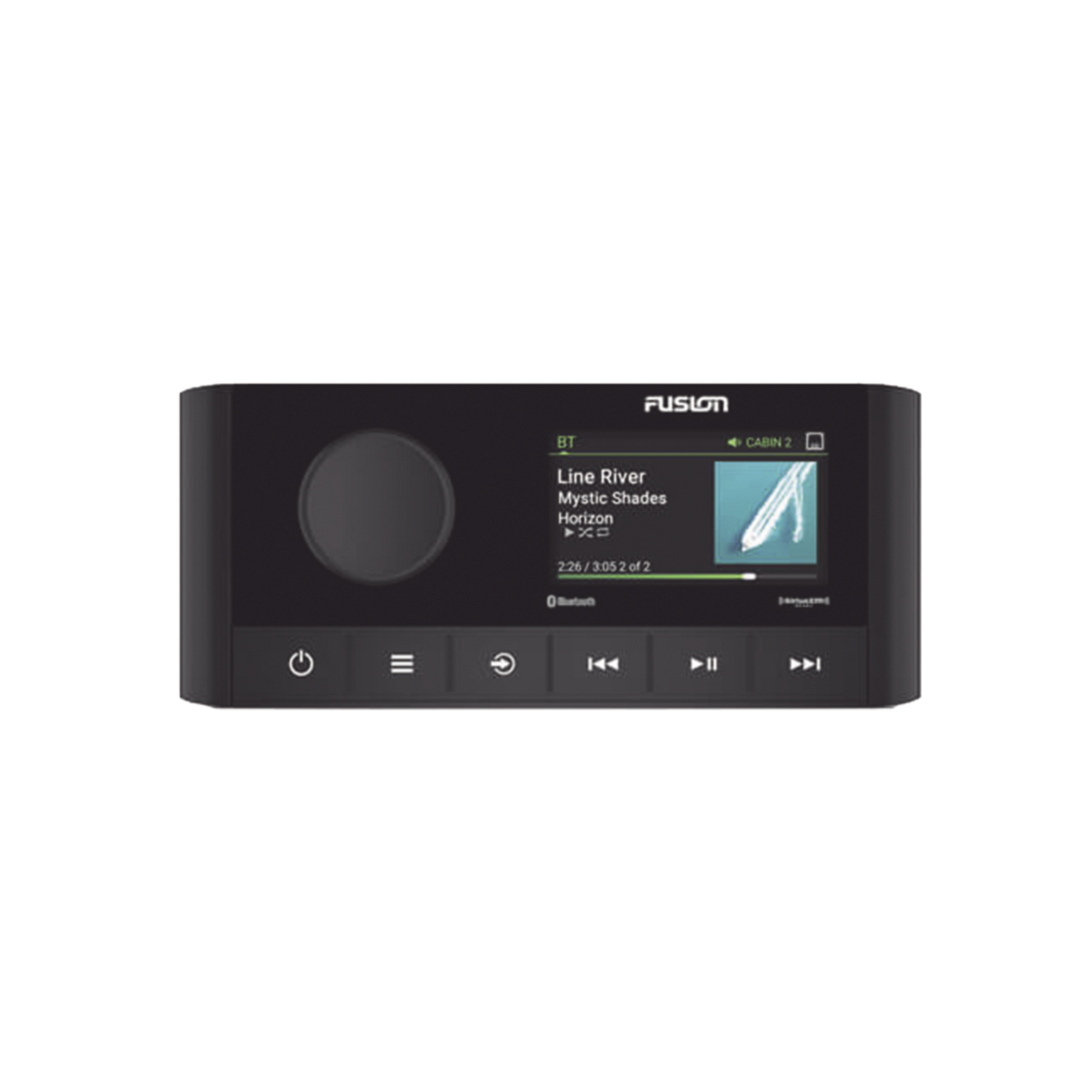 10-02250-00 Estéreo marino Fusion serie RA210, con pantalla a color de 2.7 conexión AM/FM, Bluetooth, USB, iPhone