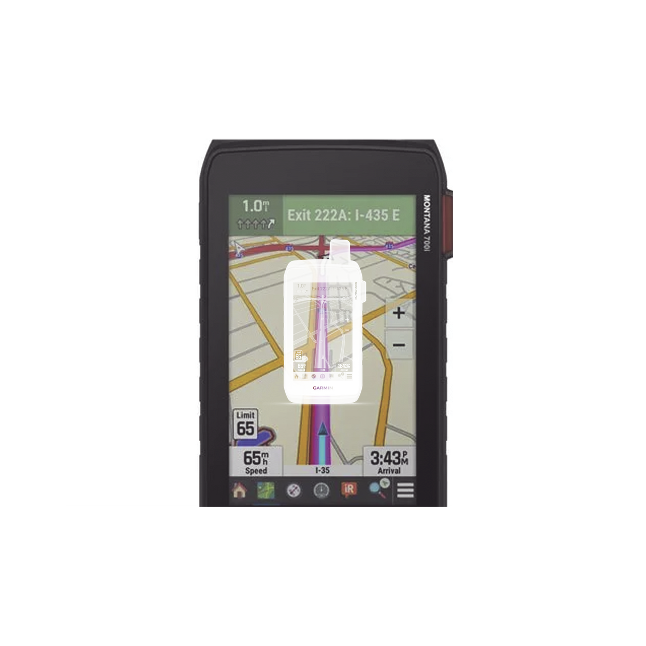 10-02347-10 GPS Montana 700i / Navegación Satelital / Pantalla Táctil 5 / Resistente al Agua / Batería de 18 Horas / Conectividad Global Iridium / Mensajería Bidireccional / SOS Interactivo / Compatible con Multi-GNSS