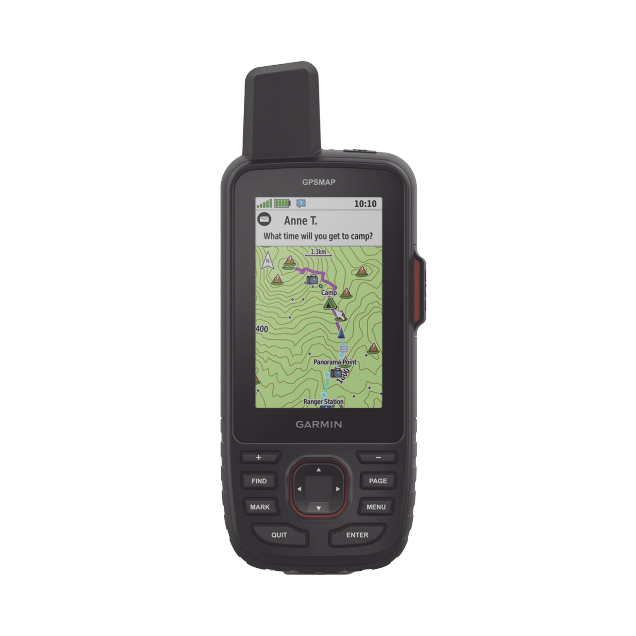 10-02812-00 Navegador GPS Outdoor / Pantalla TFT Transflectiva a Color 3? / Resolución 240 x 400 Píxeles / Batería Recargable de Ión-Litio / Autonomía Hasta 840 Horas / IPX7 / MIL-STD-810 / Brújula de Tres Ejes / Compat