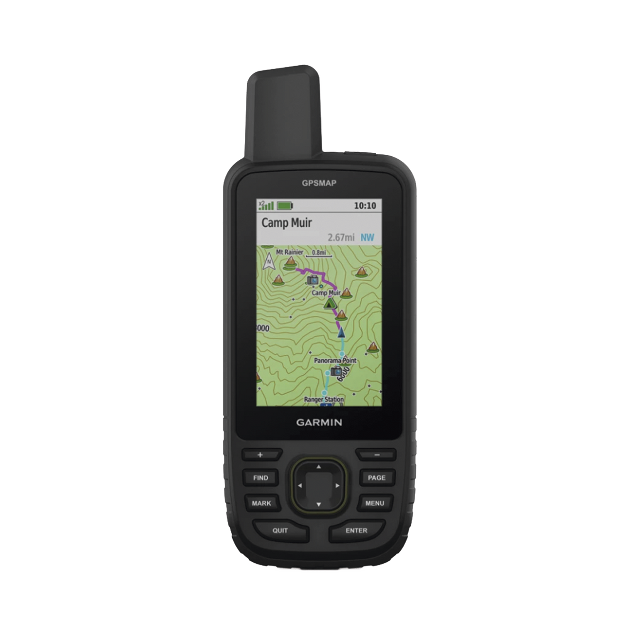 10-02813-00 GPS portátil GPSMAP 67, dispositivo portátil multisatelital de alta precision, con mapas topográficos instalados.