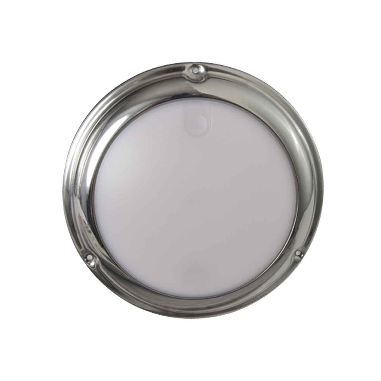 101097 Luz led marina tipo domo con activación táctil, emite luz de color blanco y azul de 244 lúmenes, para uso exterior e interior, fabricado bajo norma de protección IP68.