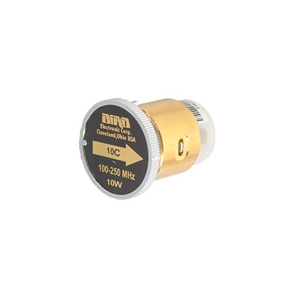 10C Elemento de 10 Watt en linea 7/8 para Wattmetro BIRD 43 en Rango de Frecuencia de 100 a 250 MHz.