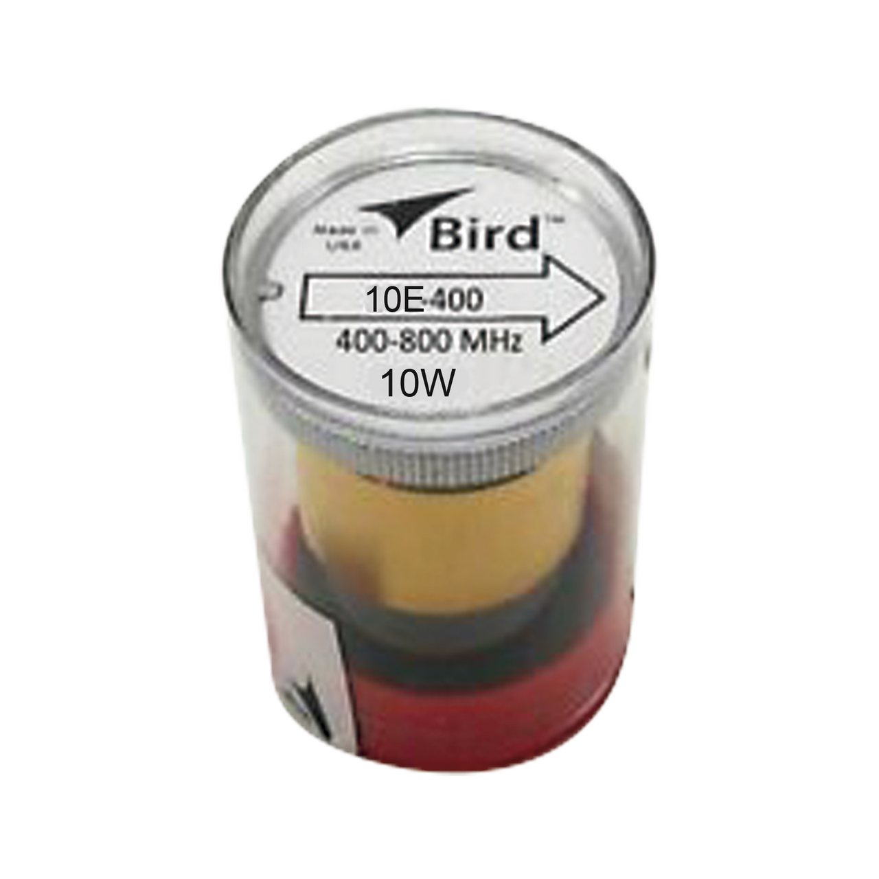 10E-400 Elemento de 10 Watt en Línea 7/8 para Wattmetro BIRD 43 en Rango de Frecuencia de 400 a 800 MHz.