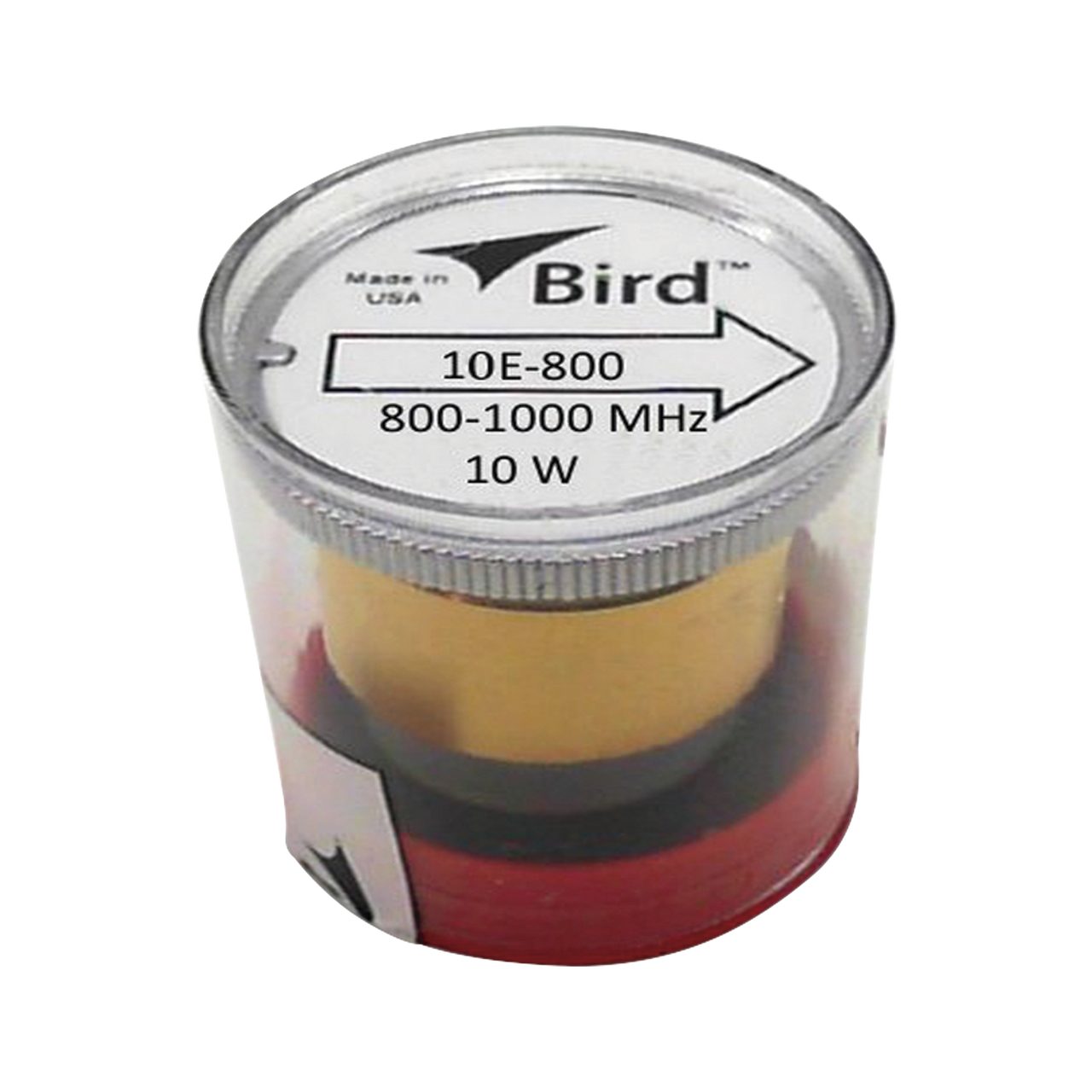 10E-800 Elemento de 10 Watt en Línea 7/8 para Wattmetro BIRD 43 en Rango de Frecuencia de 800 a 1000 MHz.