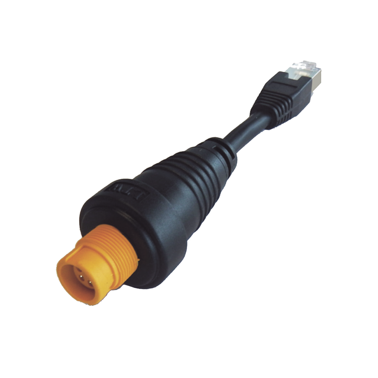 000-11246-001 Adaptador Ethernet RJ45 / Conector Redondo Amarillo / Compatible con NSO evo2 y Zeus2