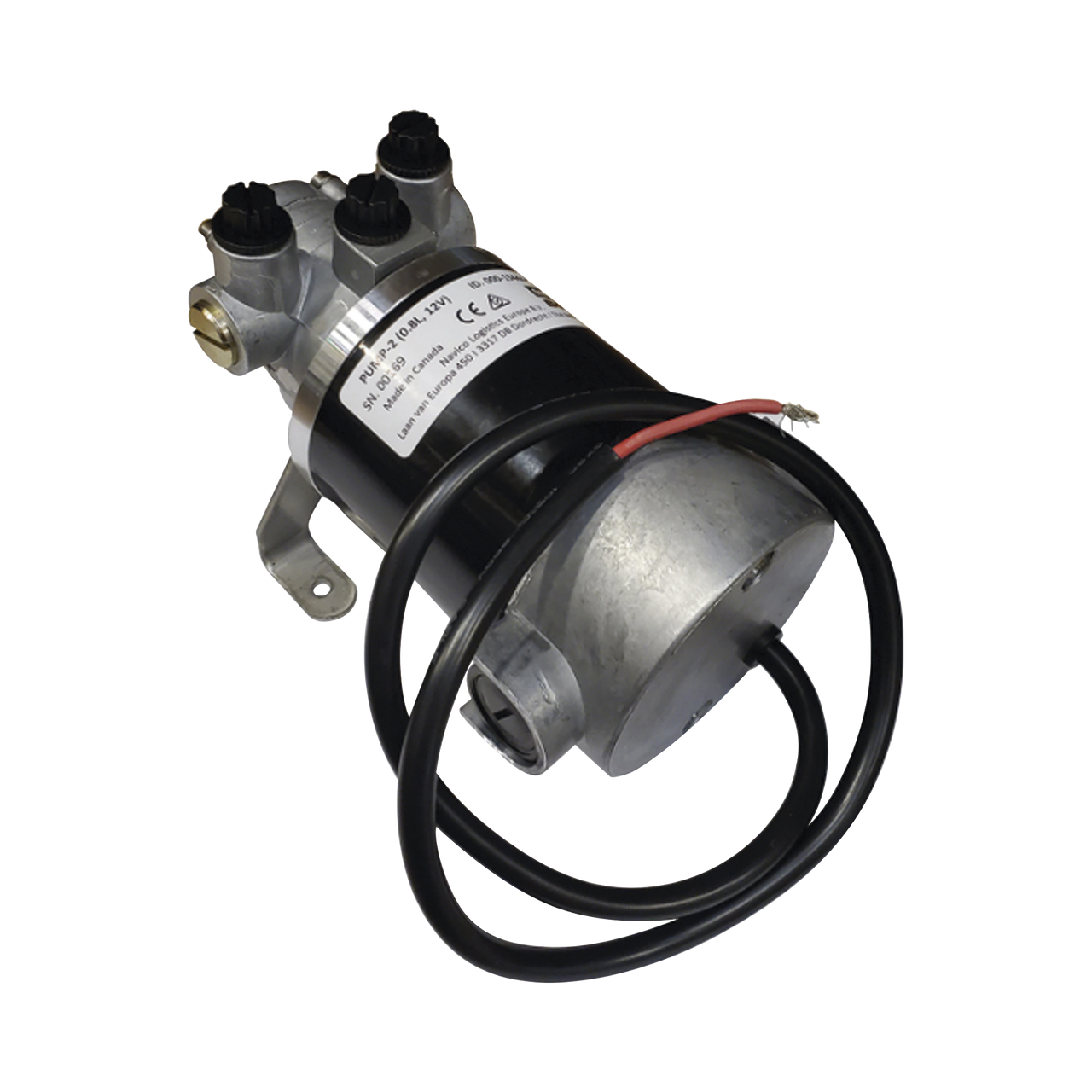 000-15444-002 Bomba Hidráulica Reversible PUMP-2 / 12V DC / Flujo 0.8L (49 cu.in) por Minuto / Para Cilindros de 80 cc - 250 cc (4.9 - 15.2 cu.in) / Conexiones O-Ring Boss (ORB) / Incluye 3 Accesorios ORB-5 a 9/16 UNF / Compatible con SteadySteer