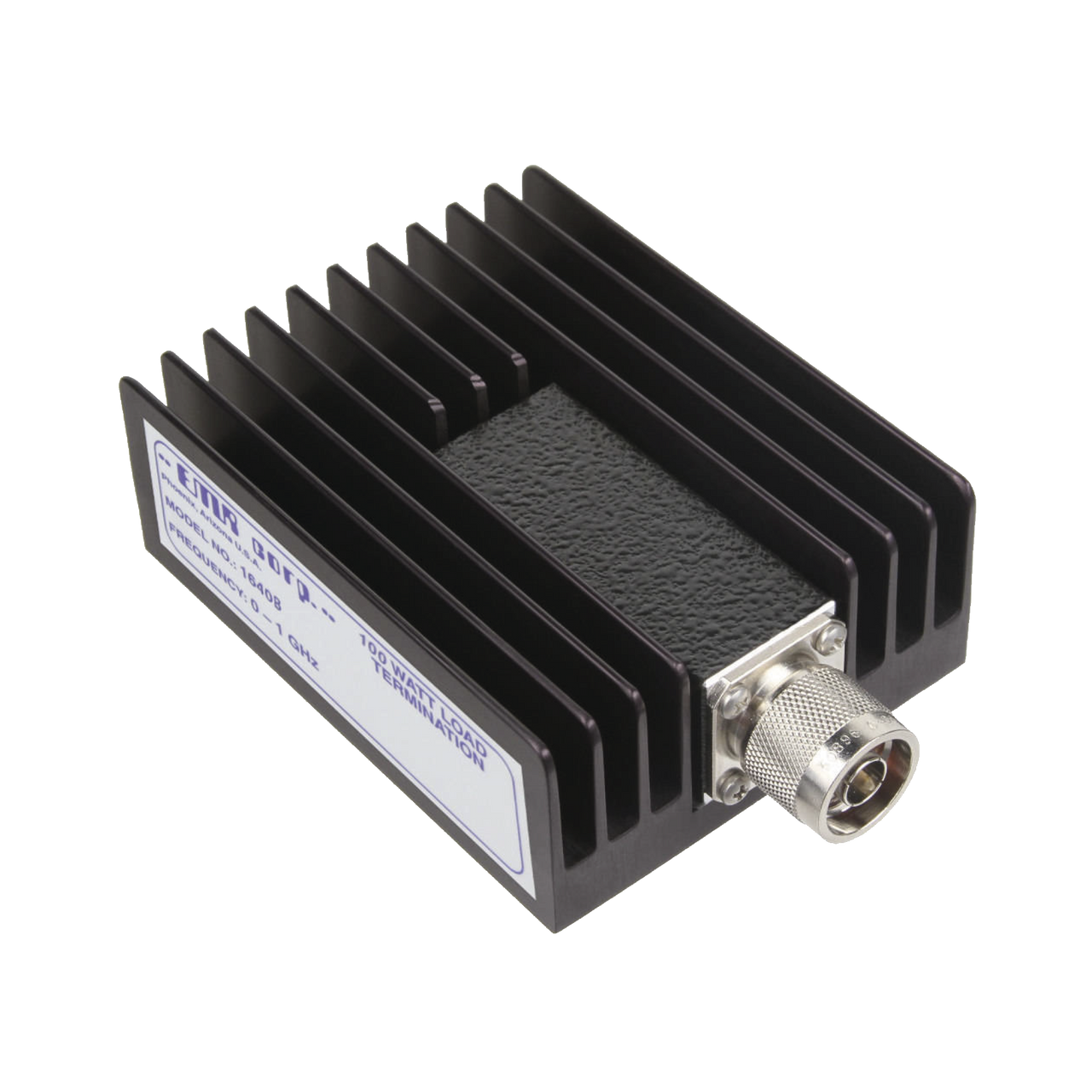 1640B Carga fantasma de 50 Ohm, 100 Watt (max.) (10 Seg.), DC-1000 MHz, Conector N Macho.
