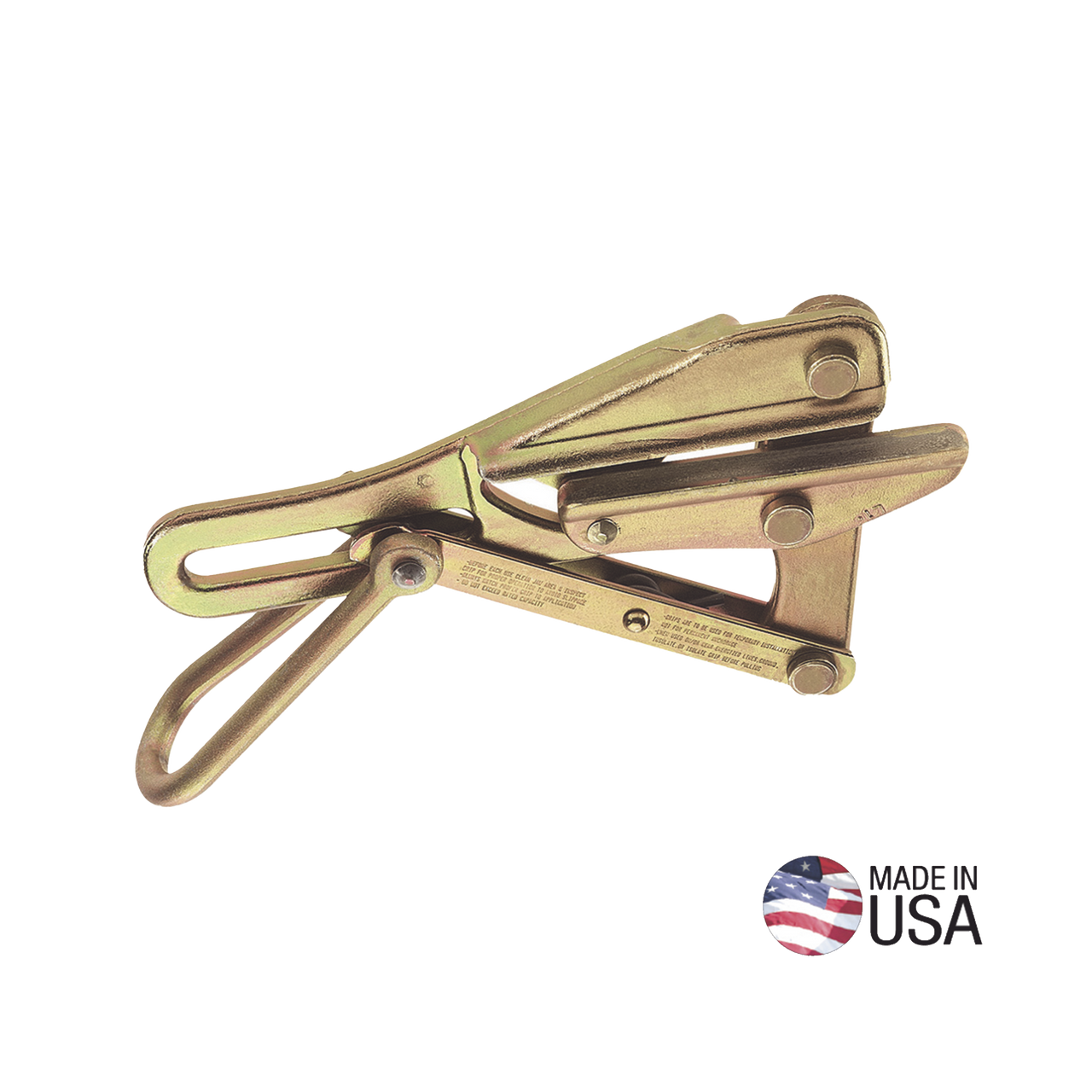 1656-50 Tensor Grillo tipo Chicago? para Cable Desnudo (ACSR, AAC, Cobre), de 19 a 22 mm (0.74 a 0.86). Carga Máxima Segura: 8000 lb (3629 kg).