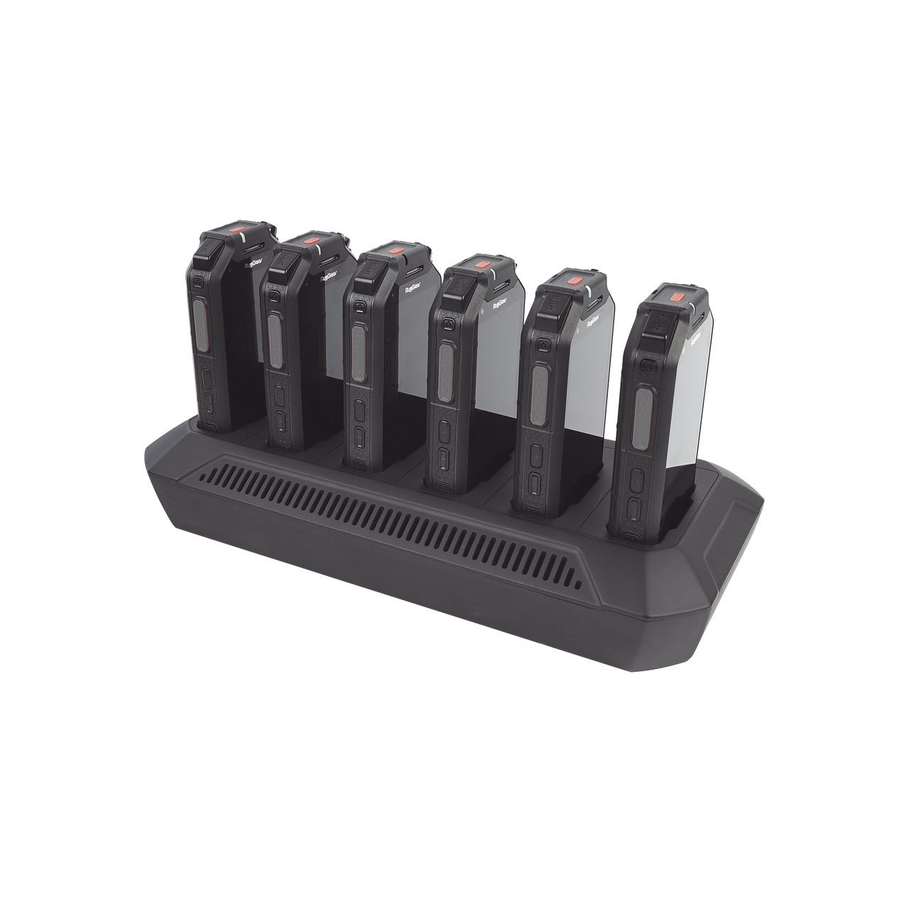 25027300 Multi-Cargador de Escritorio para 6 Unidades de Radio RG750 RugGear