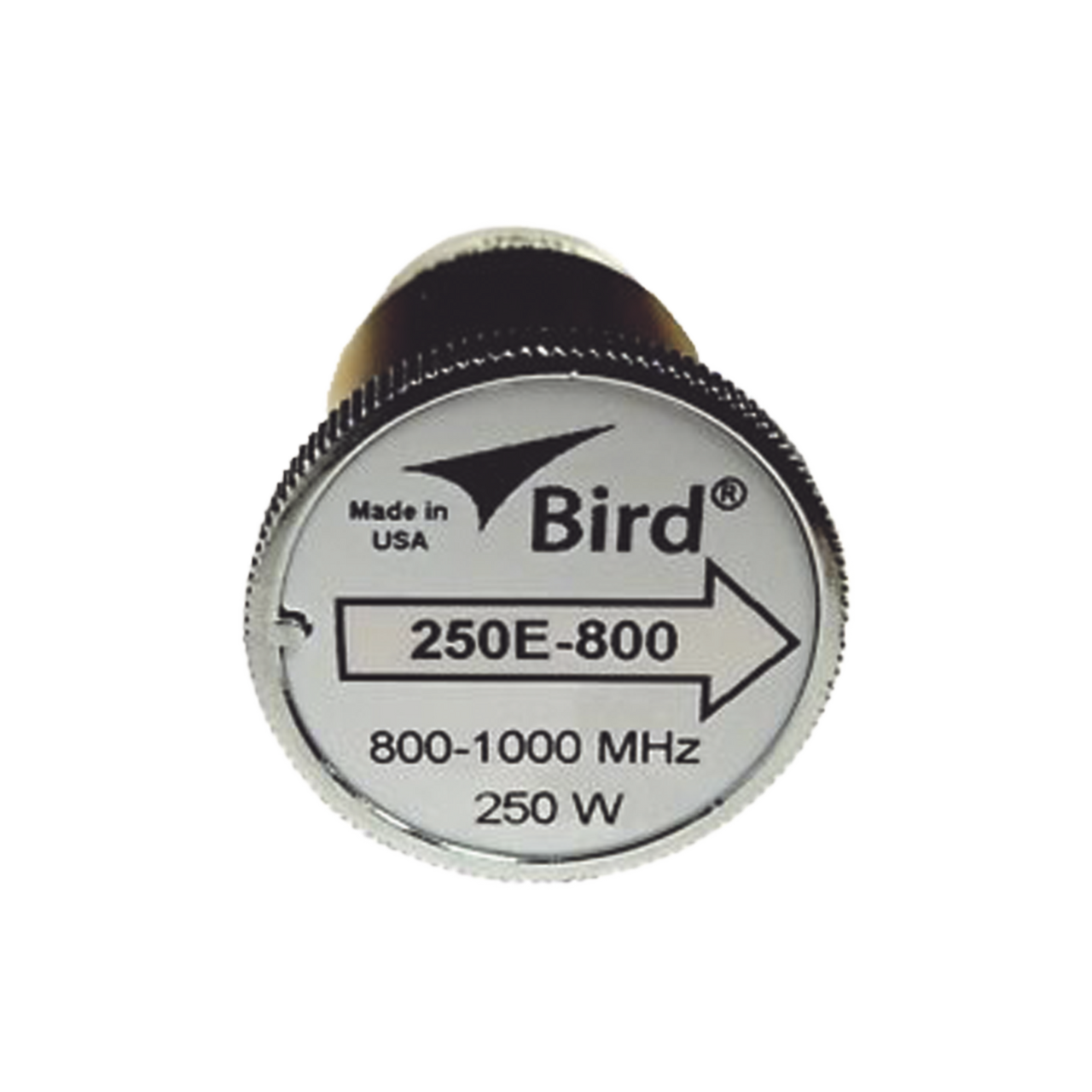 250E-800 Elemento de 250 Watt en Línea 7/8 para Wattmetro BIRD 43 en Rango de Frecuencia de 800 a 1000 MHz.