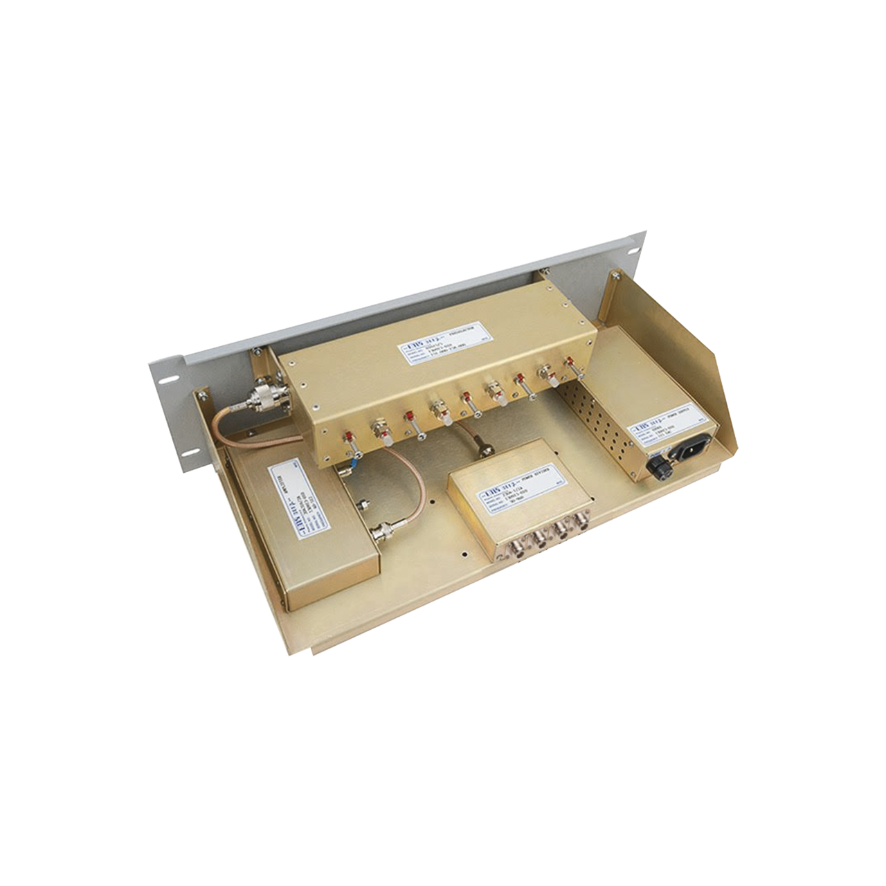 25104-0/P5 Multiacoplador y Preselector EMR, 300-512 MHz, 4 Canales, 3-10 MHz, N Hembras.