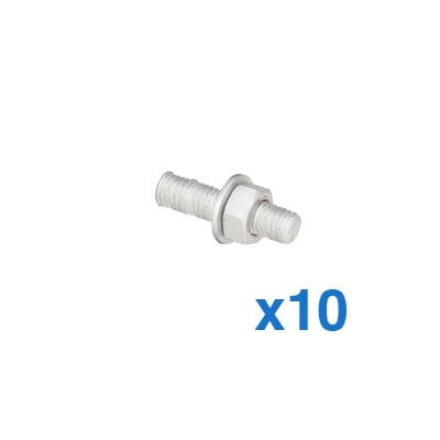 252027-10KT Kit de 10 tornillos para montar 1 separador de plástico.