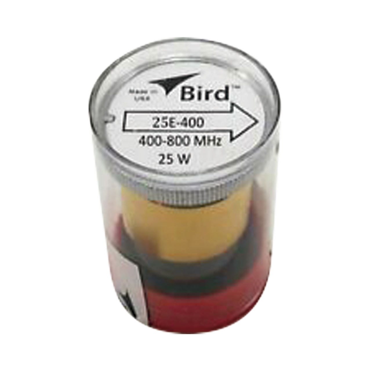 25E-400 Elemento de 25 Watt en linea 7/8 para Wattmetro BIRD 43 en Rango de Frecuencia de 400 a 800 MHz.