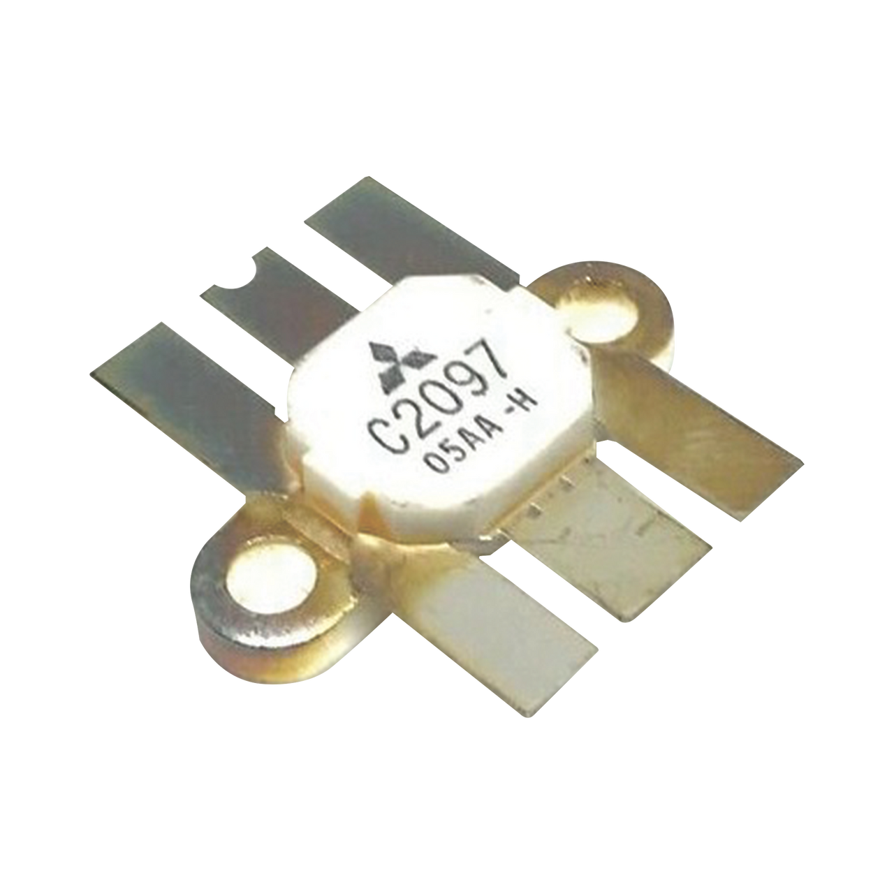 2SC2097 Transistor  de Silicio NPN Epitexial, 30 MHz, 13.5 Vcc, 70 Watt, T-40E.