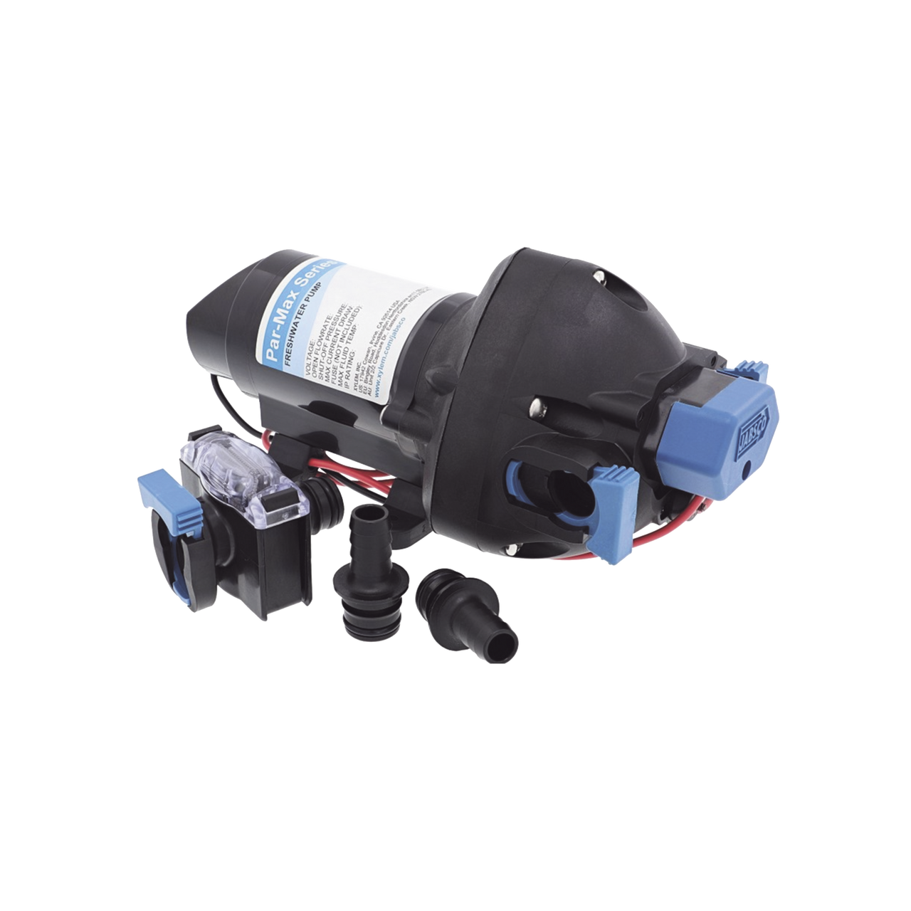 31295-3512-3A Bomba controlada por presión Par Max a 12 Vcd, caudal de 2 GPM, presión máxima 35 psi, para manguera de entrada con orificio de 38 mm (1½?), manguera de descarga con orificio de 25 mm (1?)