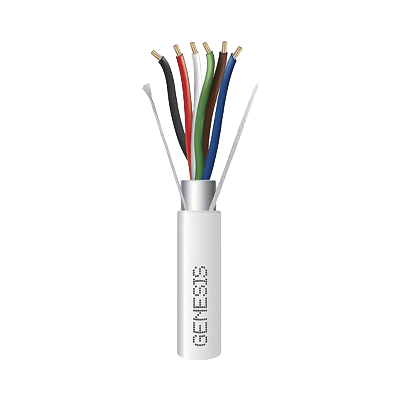 3216-1012 Carrete de 305 Metros / Cable de Cobre / 6 x 18 AWG  / Plenum / Color Blanco / Blindado / Para Aplicaciones de Alarmas de Intrusión / Control de Acceso / Automatización / Interfonos y Tv Porteros