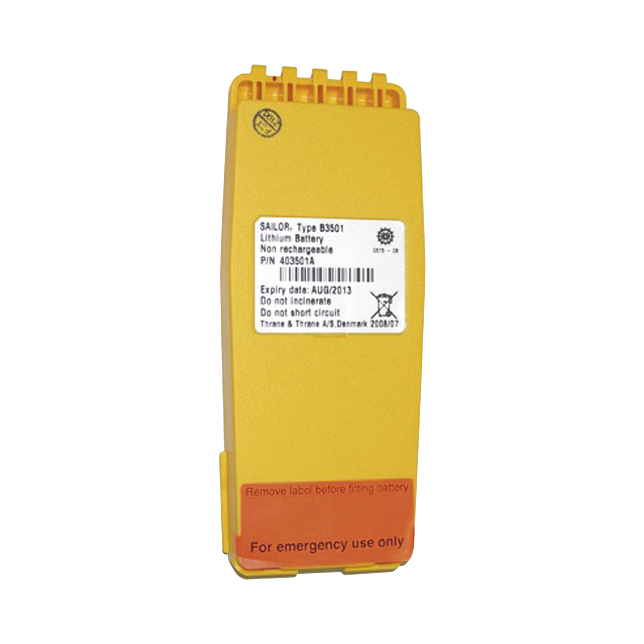 401708A-26000 Batería primaria de Litio (no recargable),B3501A 7.2V/3000 mAh. para radios SAILOR y McMurdo