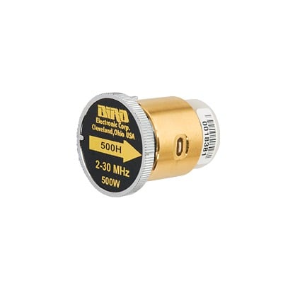 500H Elemento de 500 Watt en linea 7/8 para Wattmetro BIRD 43 en Rango de Frecuencia de 2 a 30 MHz.