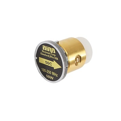 50C Elemento de 50 Watt en linea 7/8 para Wattmetro BIRD 43 en Rango de Frecuencia de 100 a 250 MHz.