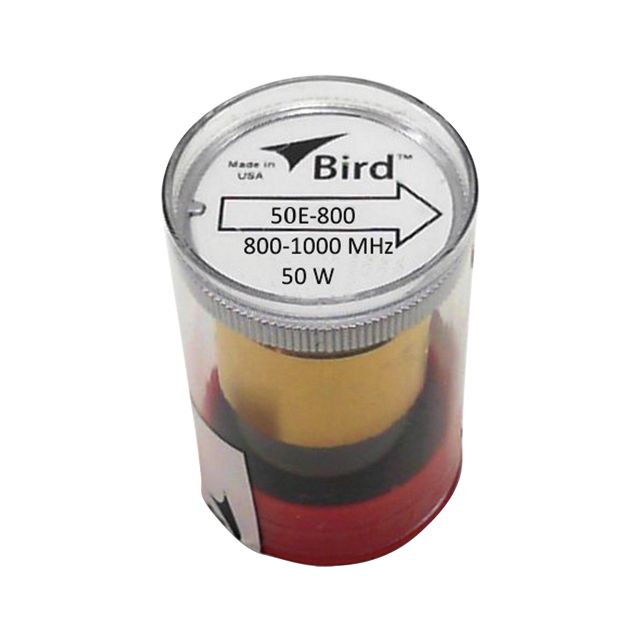 50E-800 Elemento de 50 Watt en linea 7/8 para Wattmetro BIRD 43 en Rango de Frecuencia de 800 a 1000 MHz.