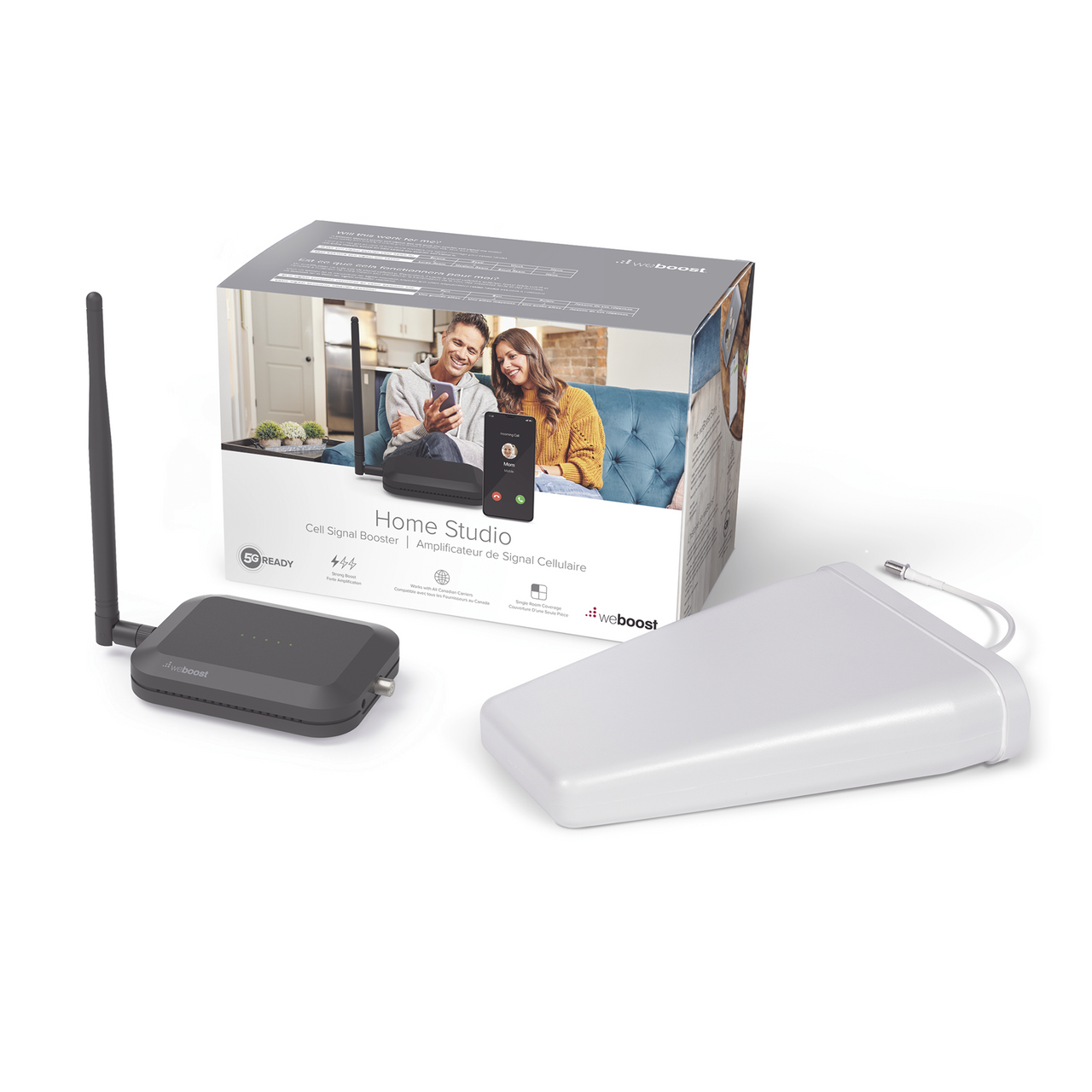 530-166 KIT de Amplificador de Señal Celular Home Studio/ Datos 2G, 3G, 4G / Llamadas / Mejora la señal para cubrir 60 m² como una habitación, casa pequeña o departamento.