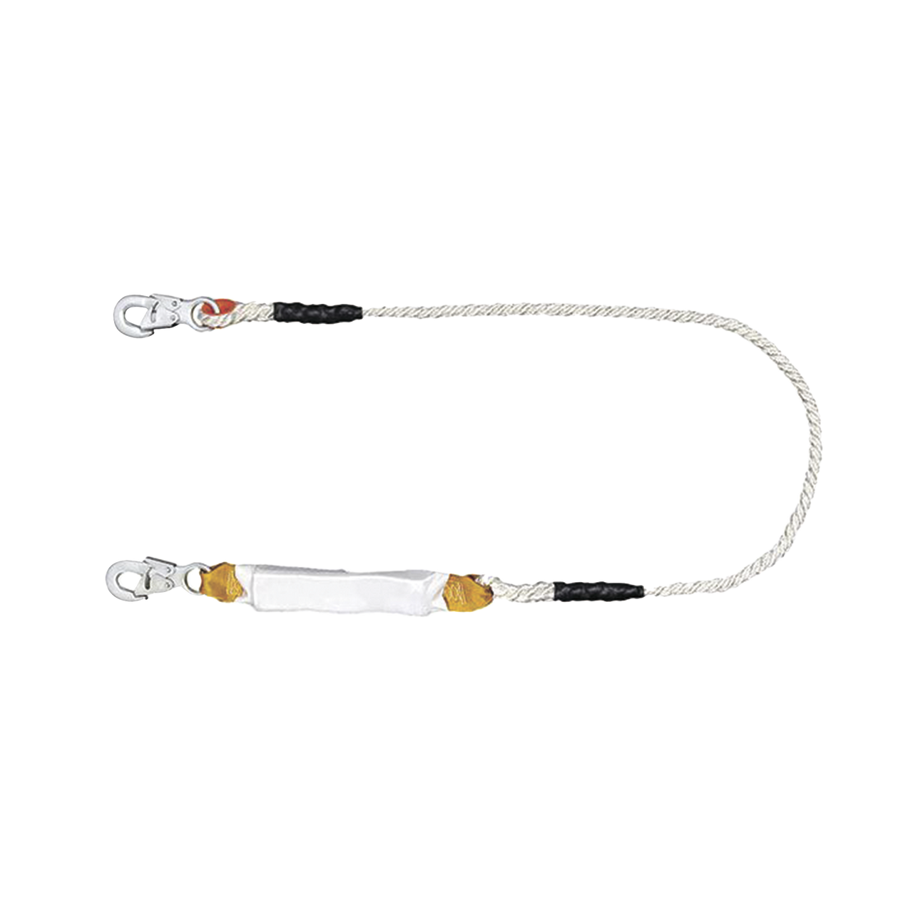 5430-15-D Amortiguador con Cable de Protección de  Nylon y 2 Ganchos de Seguro Doble.