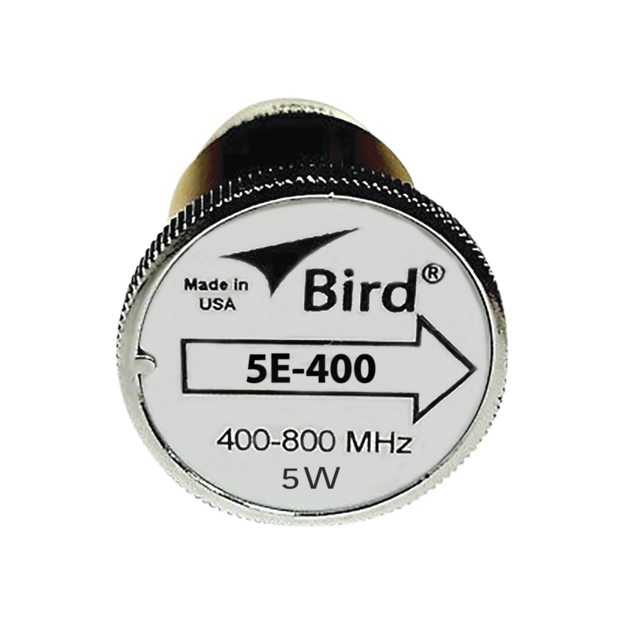 5E-400 Elemento de 5 Watt en Línea 7/8 para Wattmetro BIRD 43 en Rango de Frecuencia de 400 a 800 MHz.