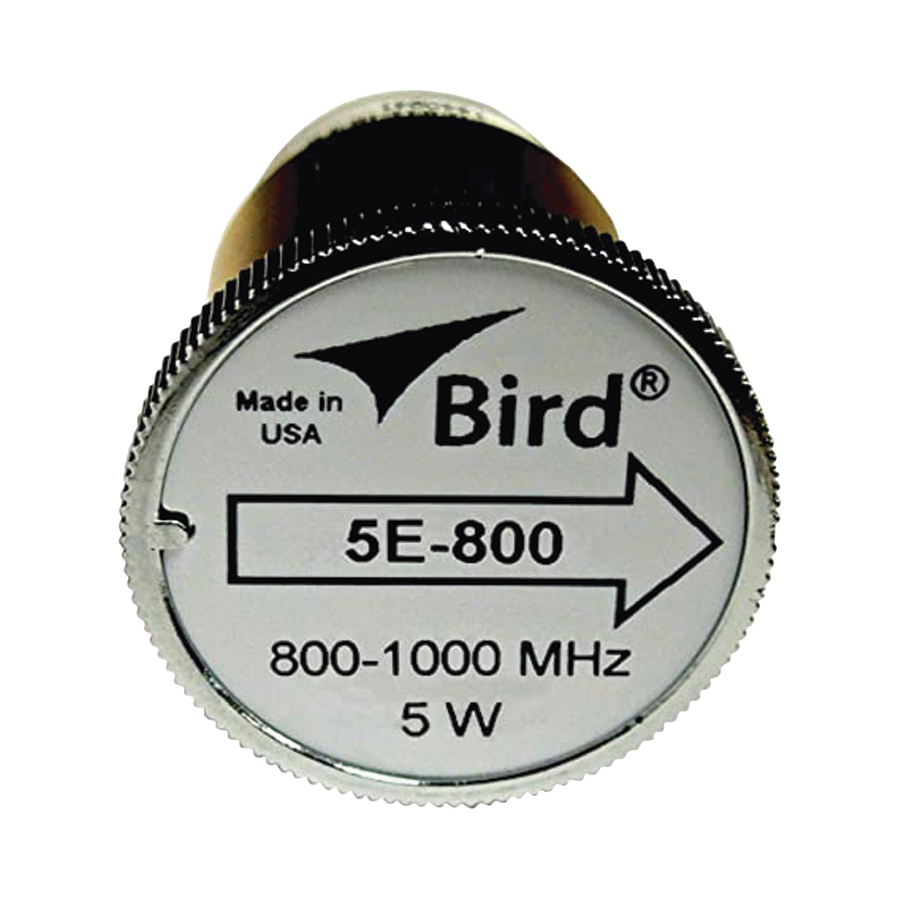 5E-800 Elemento de 5 Watt en linea 7/8 para Wattmetro BIRD 43 en Rango de Frecuencia de 800 a 1000 MHz.
