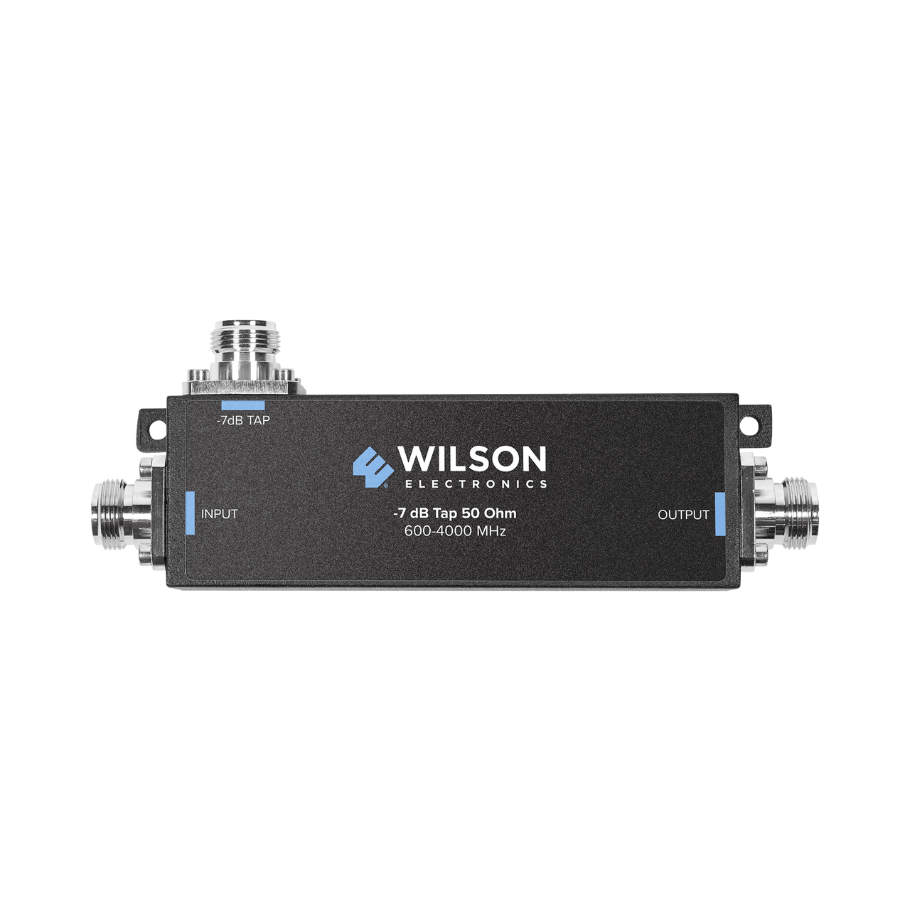 859-119 Separador TAP -7 dB con rango de frecuencia de 575 a 6000 MHz. Ideal para separar las antenas a diferentes longitudes de cable coaxial. 50 Ohm. Conectores N Hembra.