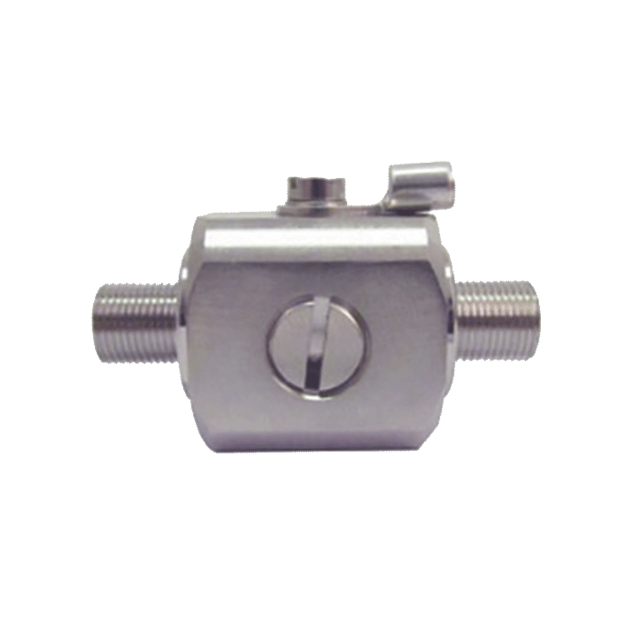 859-992 Protector contra descargas eléctricas. Cubre los rangos de frecuencia de los amplificadores de Señal Celular. 75 Ohm. Conectores F hembra.