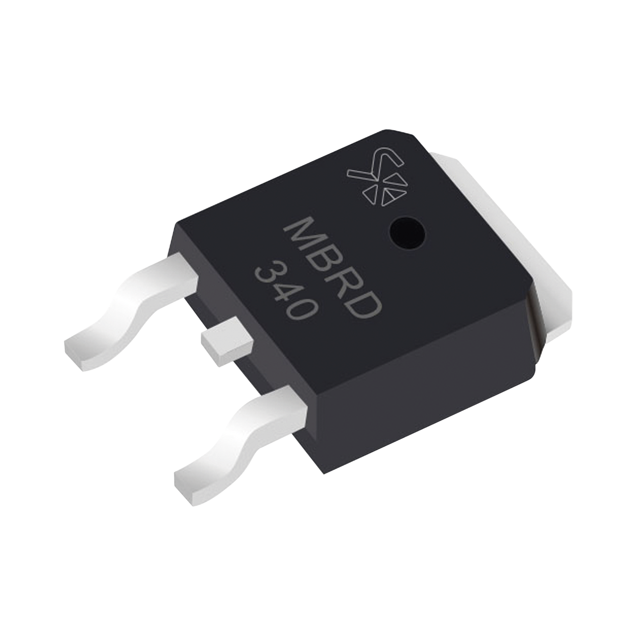 863-MBRD340G  Diodo Rectificador Schottky, 3 Amp., 40 PIV, para SMD, Montaje DPAK, Tipo Anodo Dual.