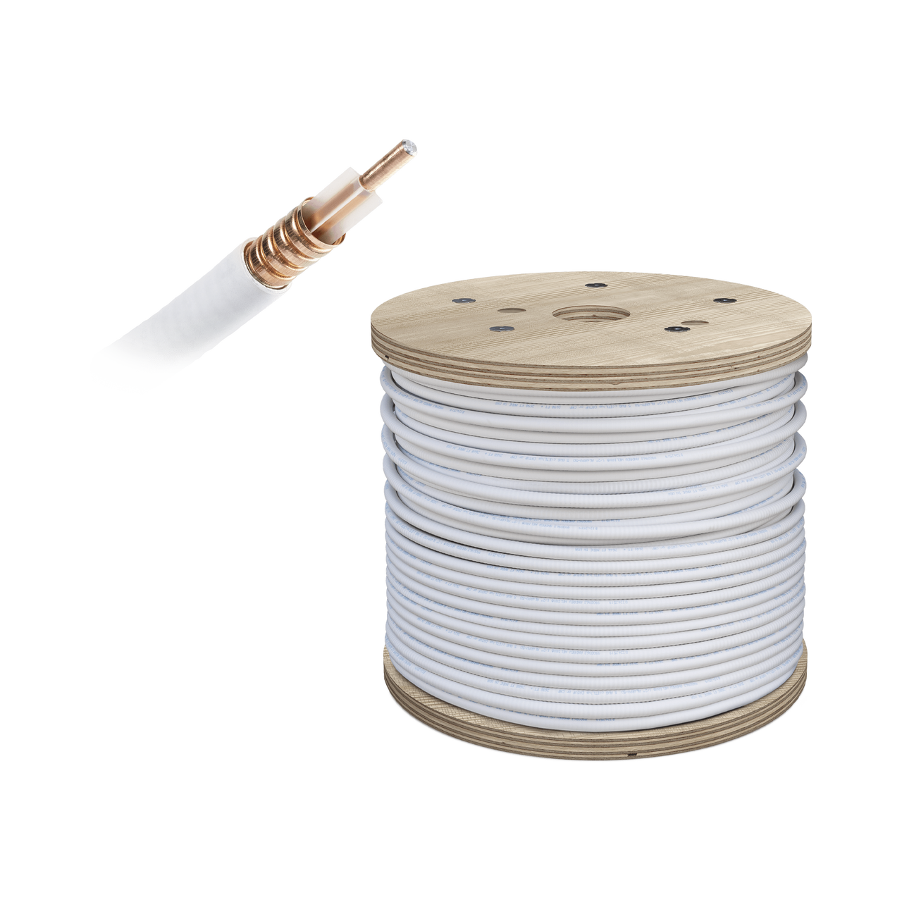 952-003 Carrete de cable coaxial PLENUM de baja perdida WILSON de 1/2. 50 Ohm de impedancia. Carrete de 152.4 m