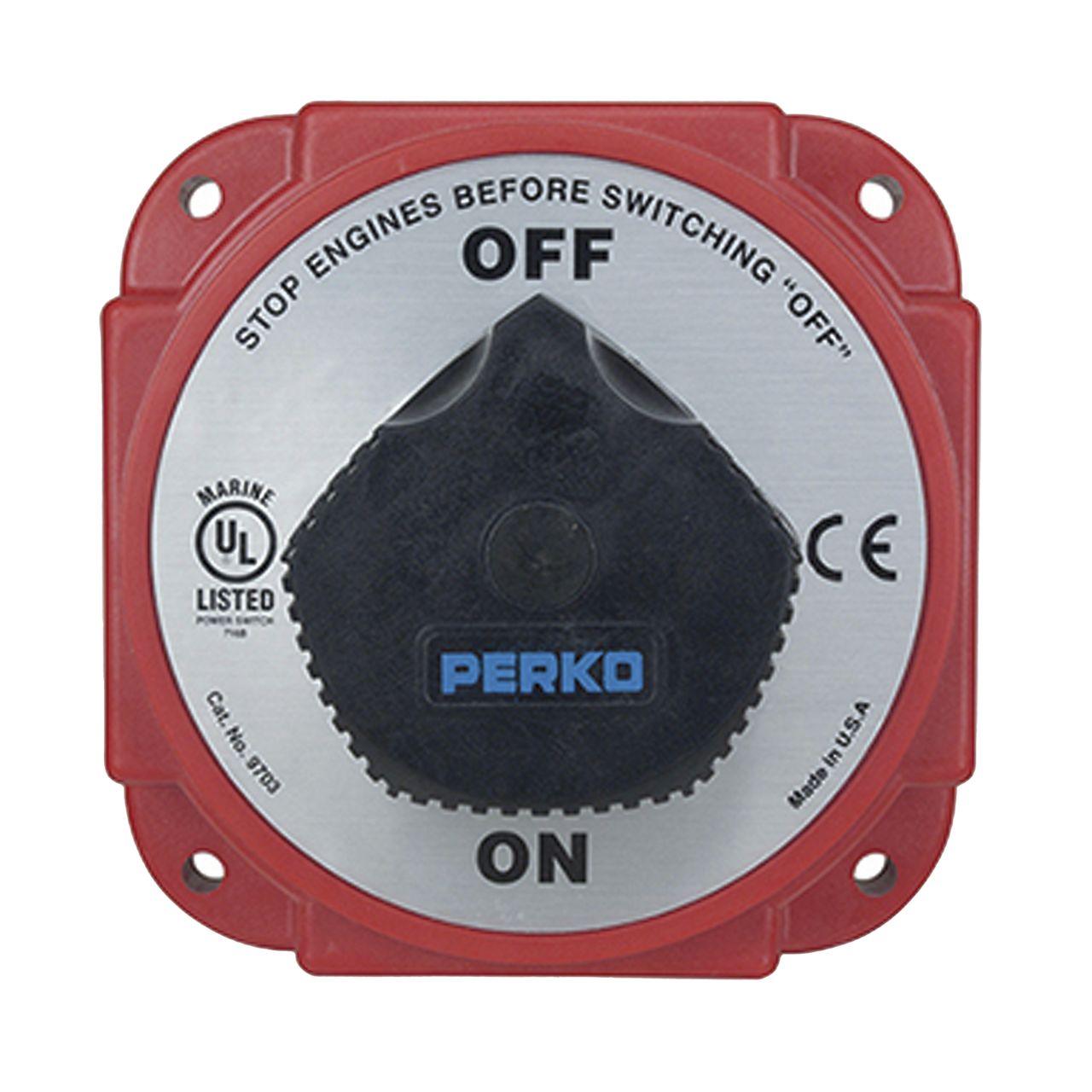 9703DP Switch Selector de Batería y Alternador On / Off de Servicio pesado,  para Sistemas Eléctricos Marinos