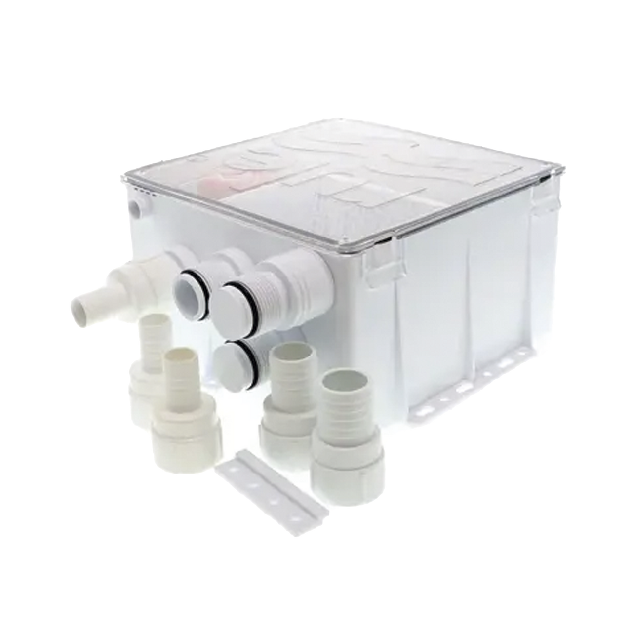 98B-24 Sistema de desagüe para duchas con bomba de achique de 800 galones por hora a 24 Volts de corriente directa e interruptor de flotación
