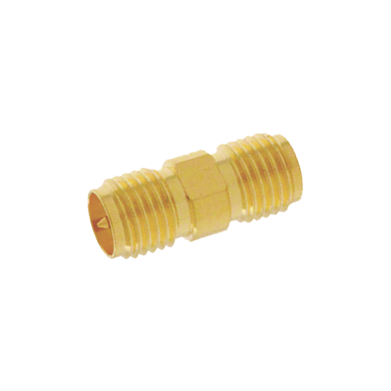 ACX1243-ND Adaptador Barril de Conector SMA Hembra a SMA Hembra Inverso, Oro/ Oro/ Teflón.