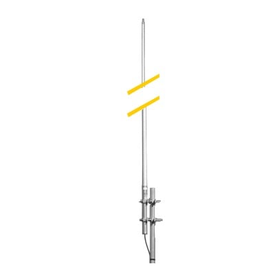 ANT385F-6 Antena Base de Fibra de Vidrio, 370-400 MHz, 6 dB, 500 Watt.
