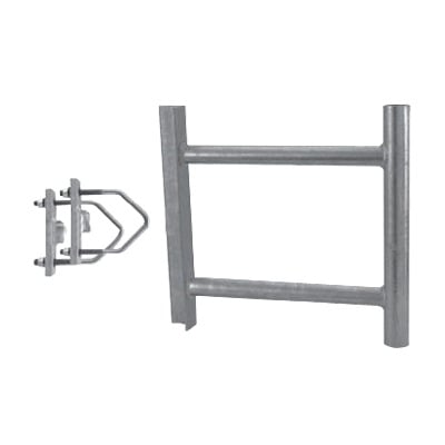 ANTM-433 Montaje de Soporte Lateral en Forma de H para Instalar Antenas Colineales de Fibra de Vidrio a una Separación de 38 cm. de la Torre.