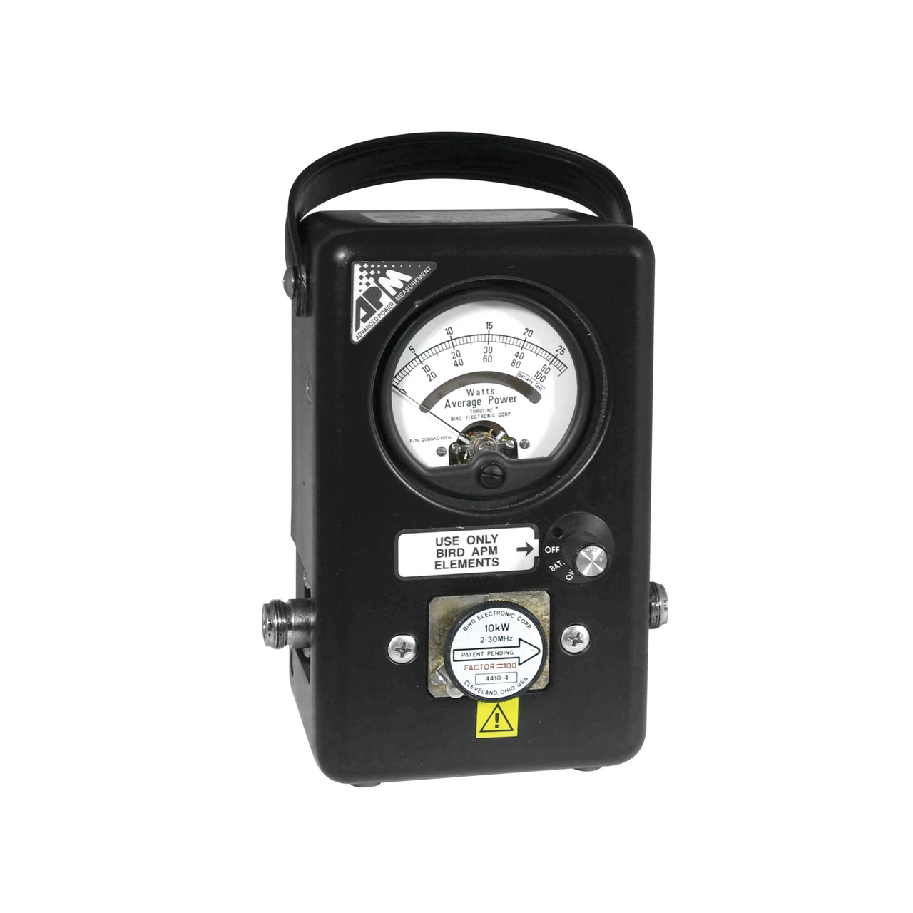 APM-16 Wattmetro Medidor de Potencia para Comunicación Digital de Lectura Promedio, usa Elementos de la Serie APM (No Incluidos).