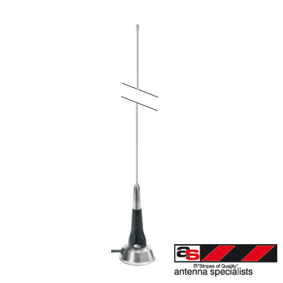 ASP7455 Antena Móvil VHF Ajustable en Campo, Rango de Frecuencia 138 - 174 MHz.