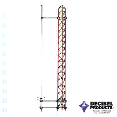 ASPR-614 Montaje lateral para instalar antenas de fibra de vidrio ANDREW