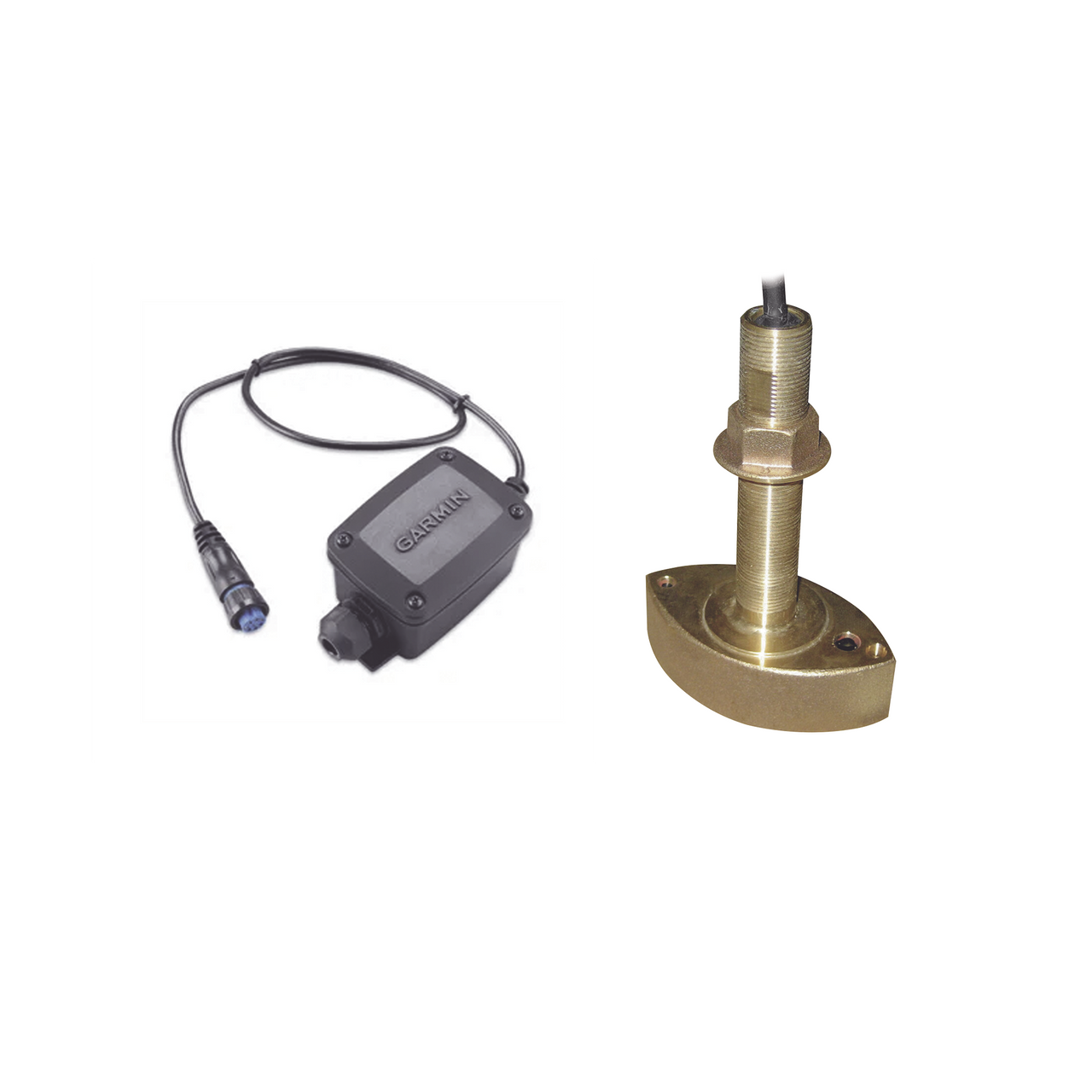 B45GARKIT Kit de transductor B45 a cable pelado de 10 m y block de conexiones de 8 pin para sondas GARMIN.