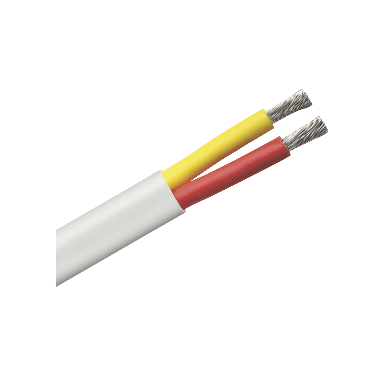 B7W62T-20-500 Rollo de cable plano grado marino calibre 6, de 2 conductores (rojo y amarillo) de 500 pies (152.4 m).