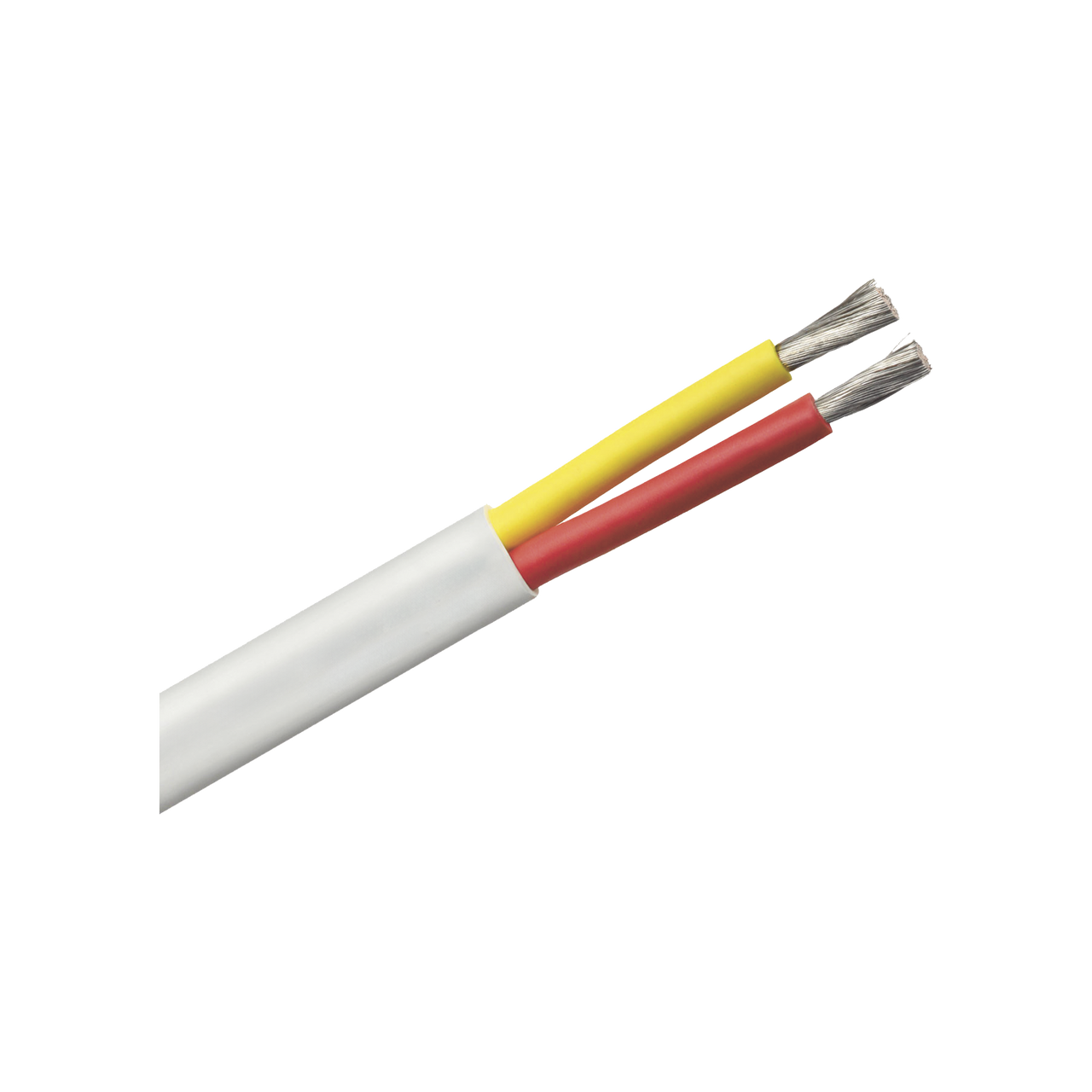 B7W82T-20-500 Rollo de cable plano grado marino calibre 8, de 2 conductores (rojo y amarillo) de 500 pies (152.4 m).
