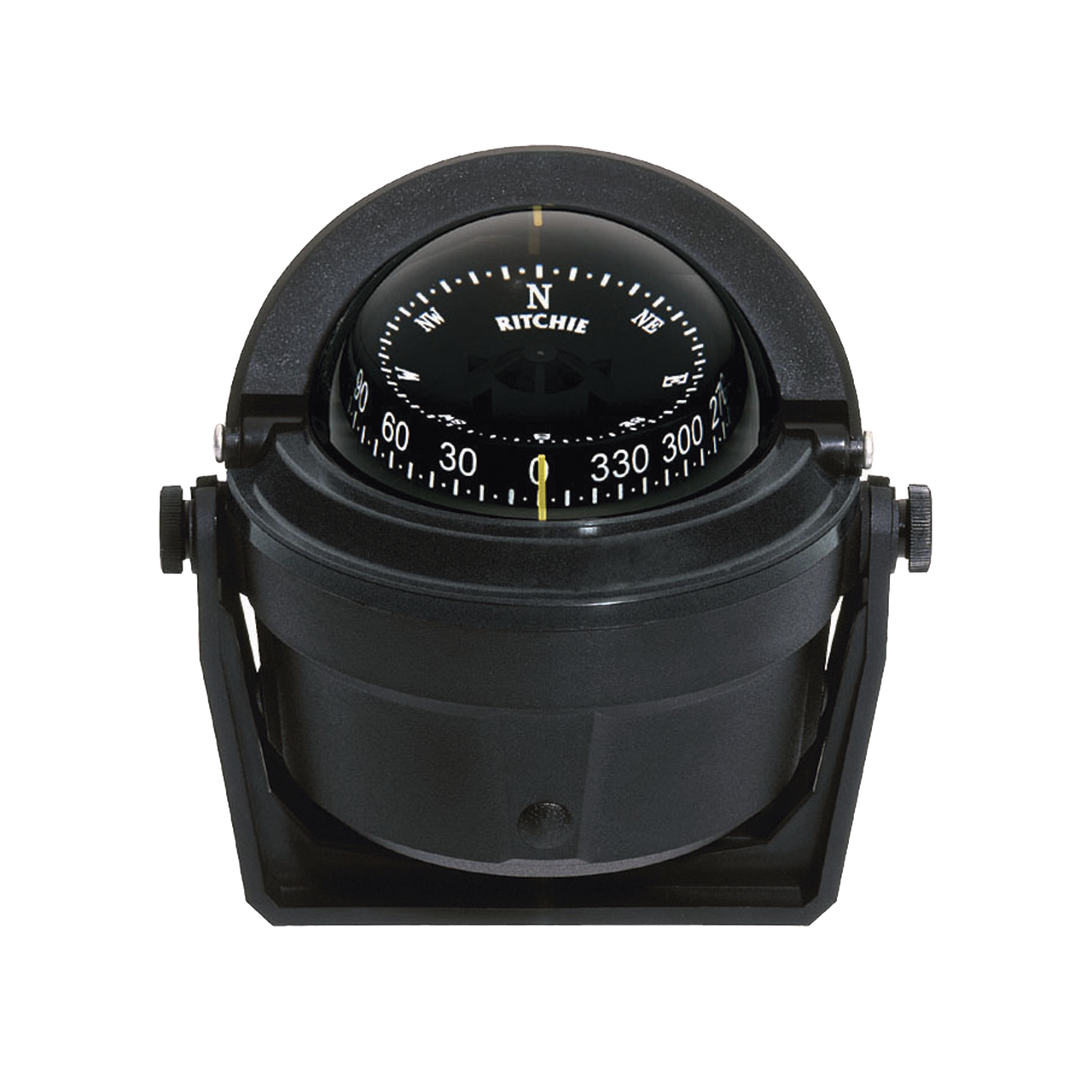 B-81R Brújula serie Voyager en color negro, cuenta con iluminación exclusiva NiteVu en color verde.