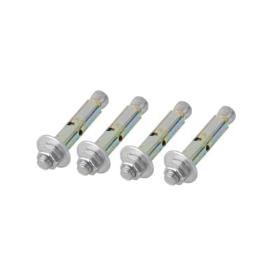BARREN-ANCLA Kit de 4 Piezas de Taquete Tipo Barrenancla con Tornillo de 3/8 X 3 con Taquete de 1/2.